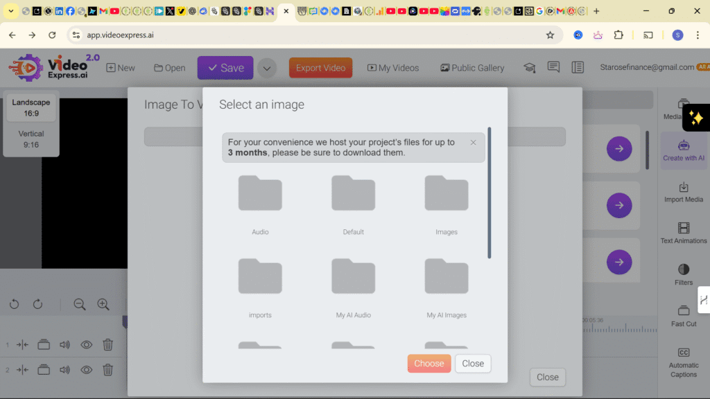 Create amazing videos with VideoExpress AI