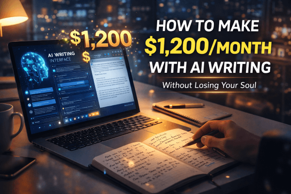 How to Use AI Writing Apps To Make Money ($1,200/Month)